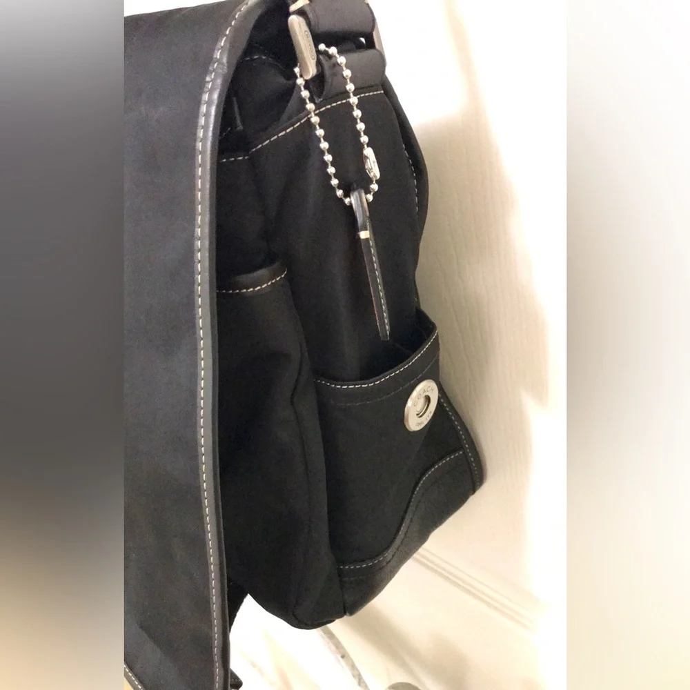 Coach Unisex Messenger Bag Black